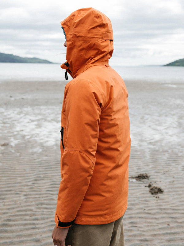 Finisterre Women's Stormbird Waterproof Jacket Red Rust