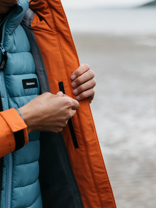 Finisterre Women's Stormbird Waterproof Jacket Red Rust