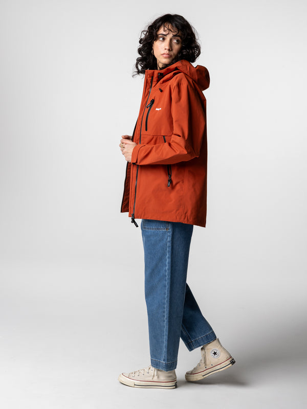 Finisterre Women's Stormbird Waterproof Jacket Terracotta
