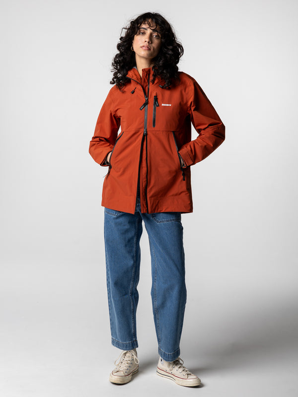 Finisterre Women's Stormbird Waterproof Jacket Terracotta