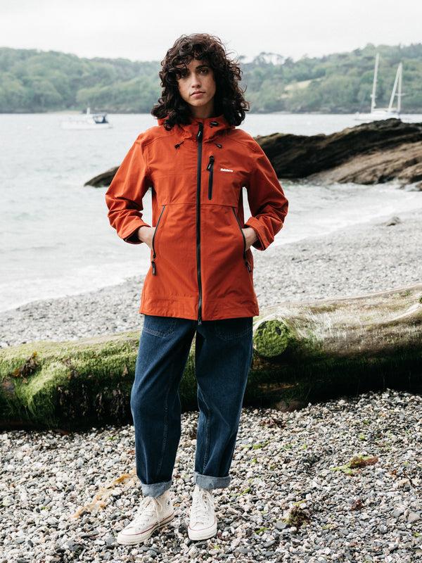 finisterre Women's Stormbird Waterproof Jacket Terracotta