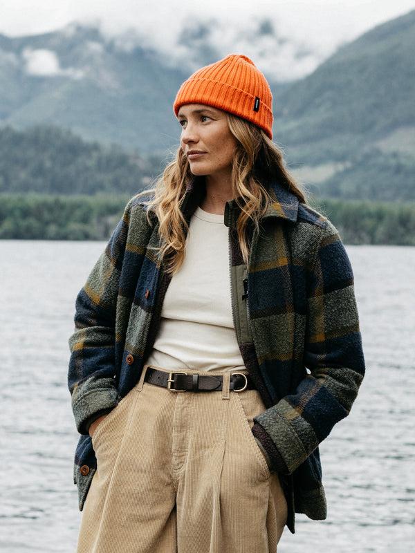 finisterre Women's Stowe Blanket Jacket Sugar Kelp Multi