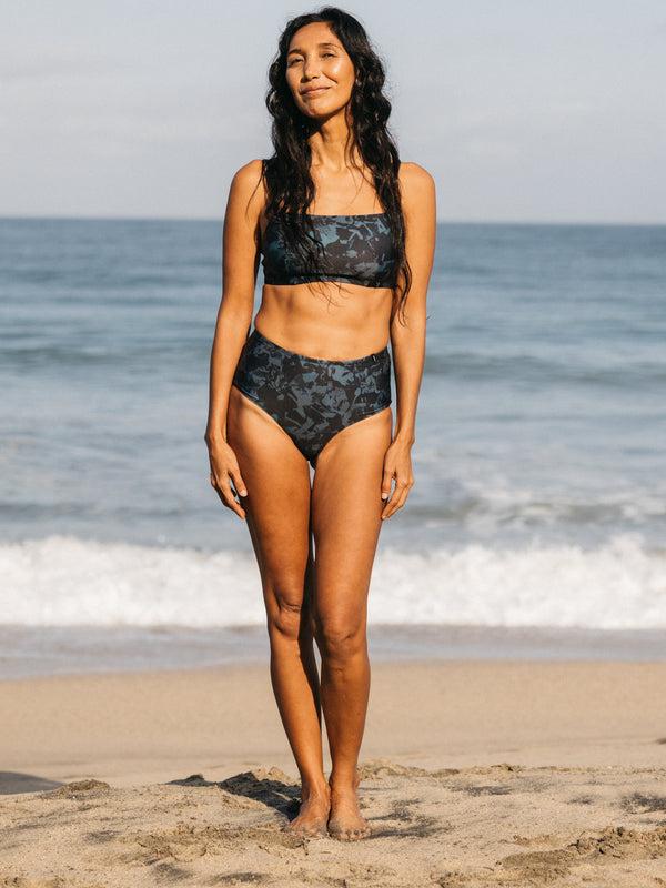 Finisterre Women's Sula High Waisted Pant Fresh Tonal Print