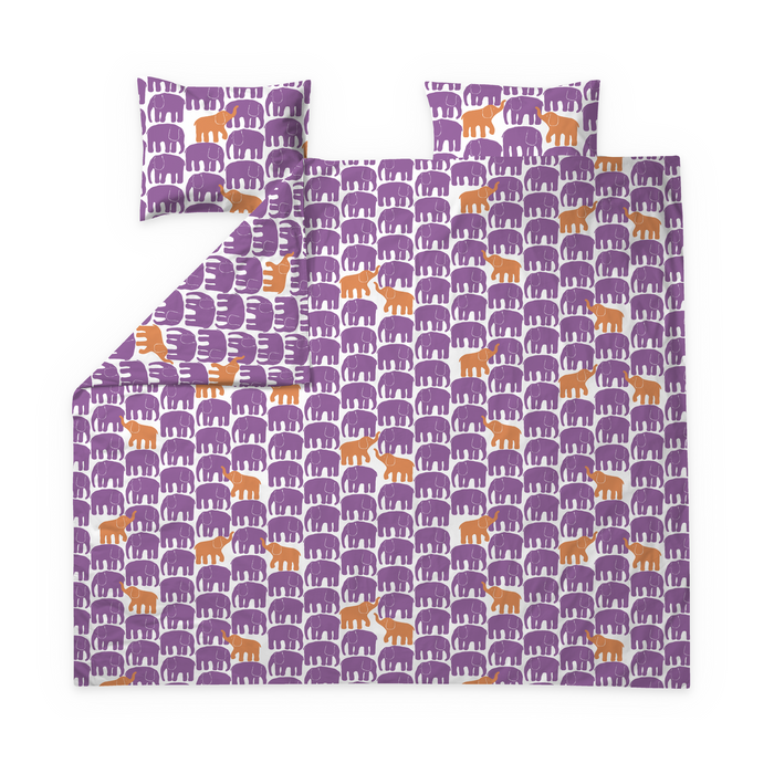 Finlayson Elefantti Vapaa Double Duvet Cover Set Violet