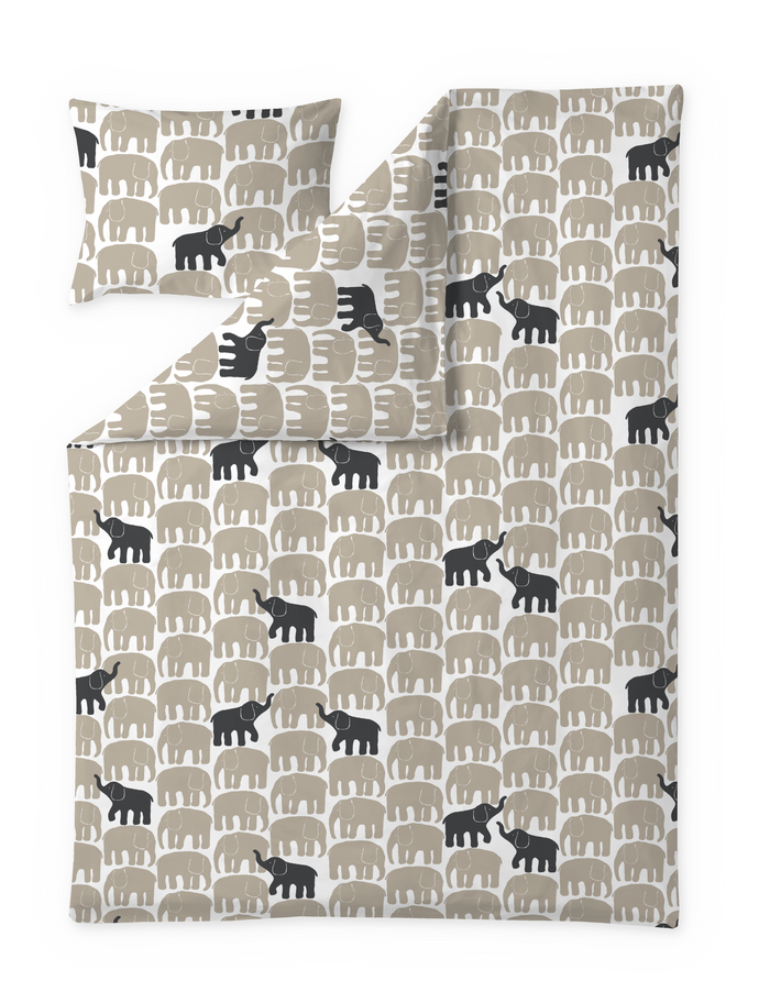 Finlayson Elefantti Vapaa Duvet Cover Set Light Aqua / Yellow