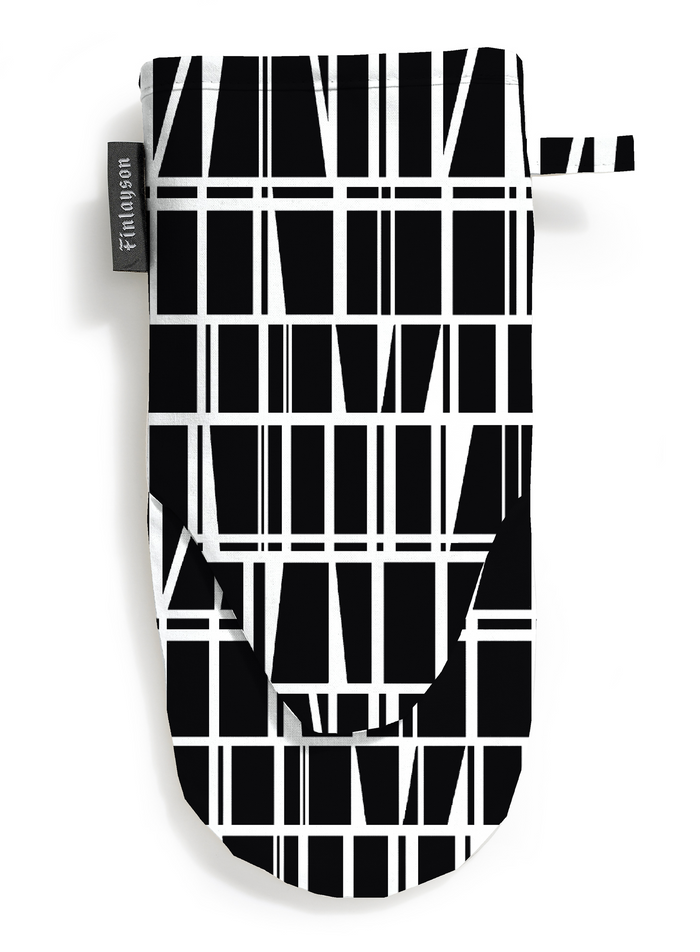 Finlayson Coronna Oven Mitt Black / White