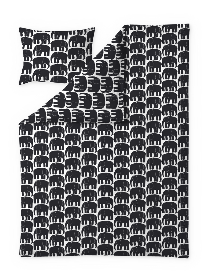 Finlayson Elefantti Duvet Cover Set Rasberry