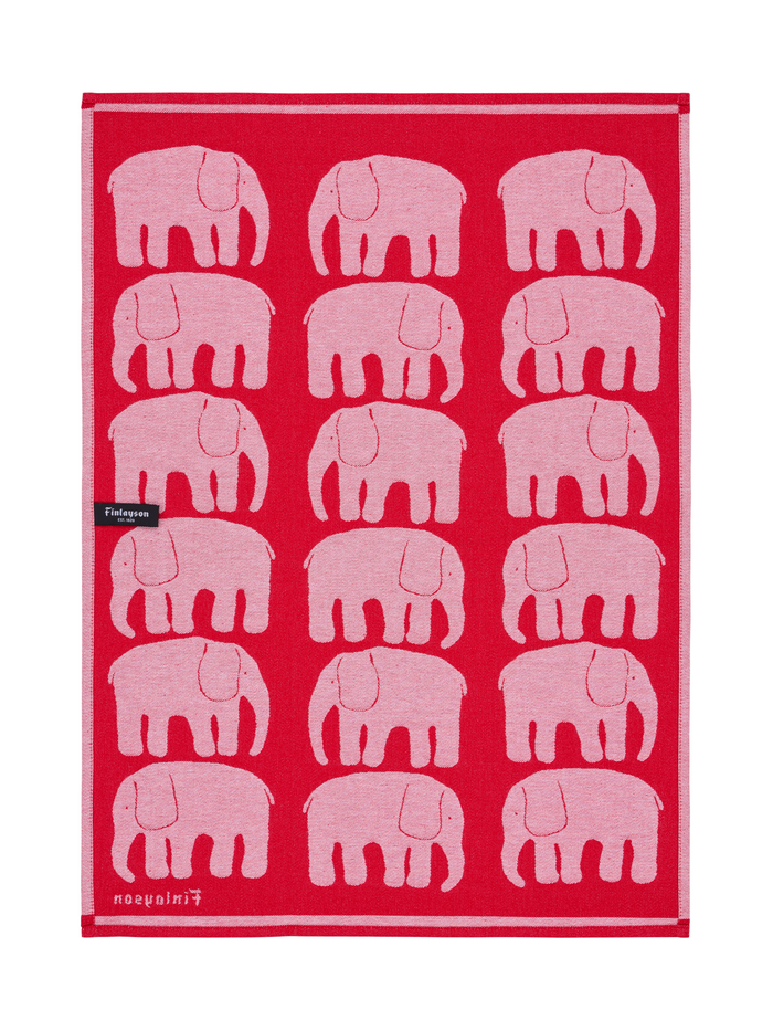 Finlayson Elefantti Kitchen Towel 2 Pcs Red