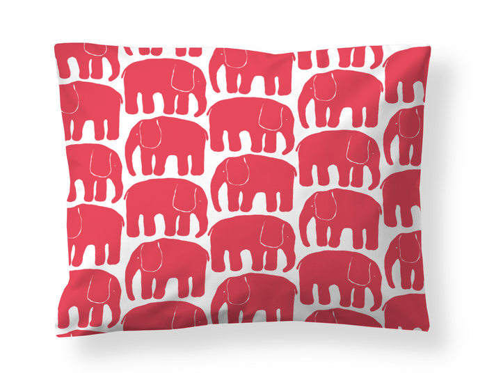 Finlayson Elefantti Pillowcase Rasberry