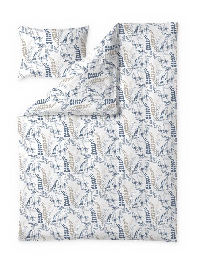 Finlayson Hanna Duvet Cover Set Blue / Beige
