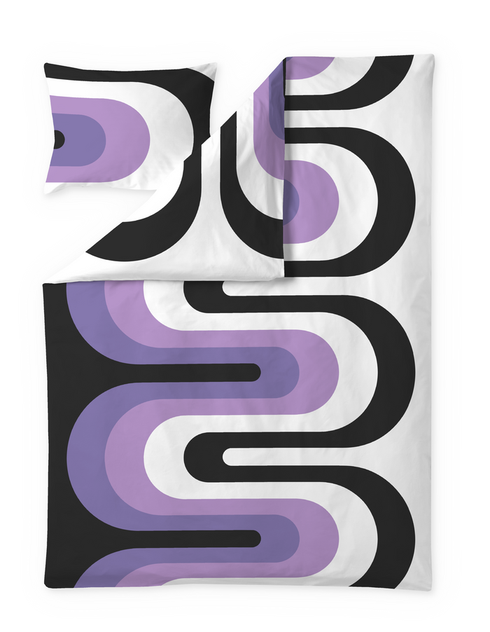 finlayson Kaista Duvet cover set Violet / White