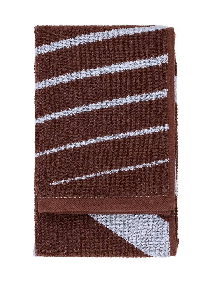 Finlayson Korret Bath Towel Brown / Light Blue