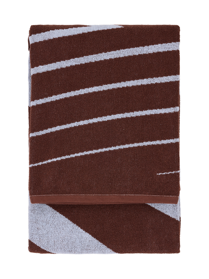 finlayson Korret Bath towel Grey / Light Red