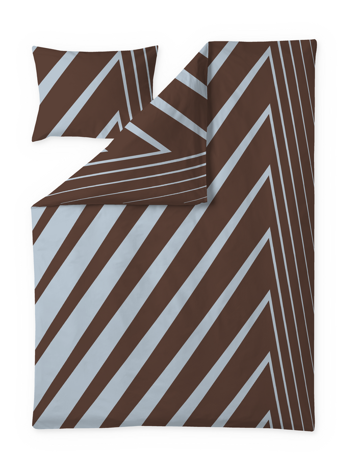 finlayson Korret Duvet cover set Grey / Light Red