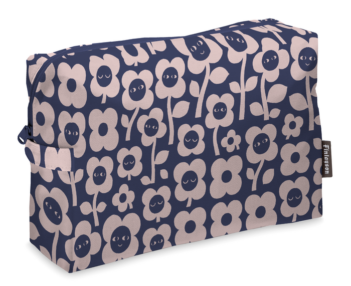 Finlayson Kukkariemu Cosmetic Bag Dark Blue / Rose
