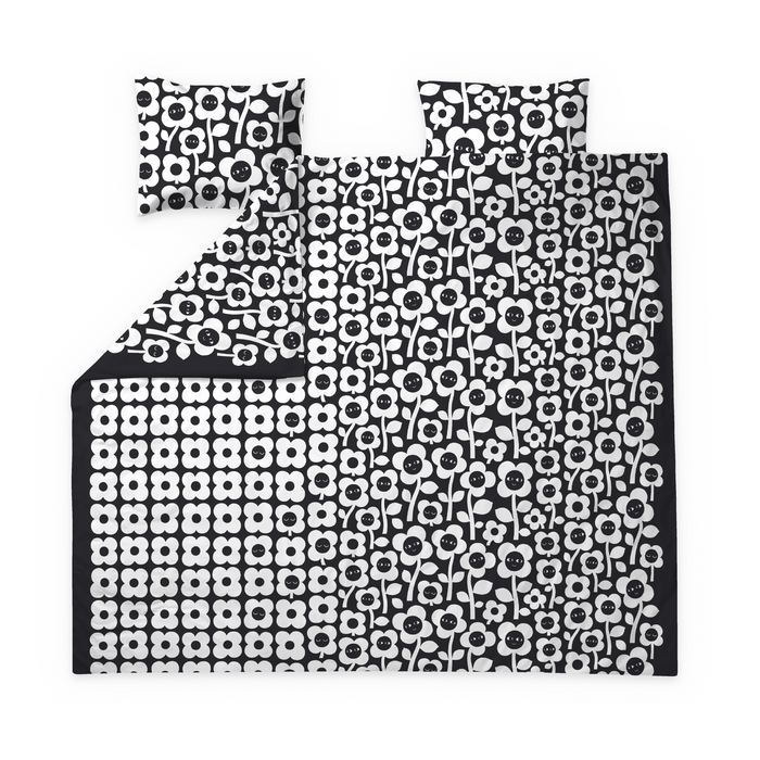 finlayson Kukkariemu Duvet cover set Black / White