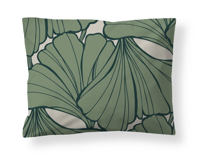 Finlayson Lilia Sateen Pillow Case Green