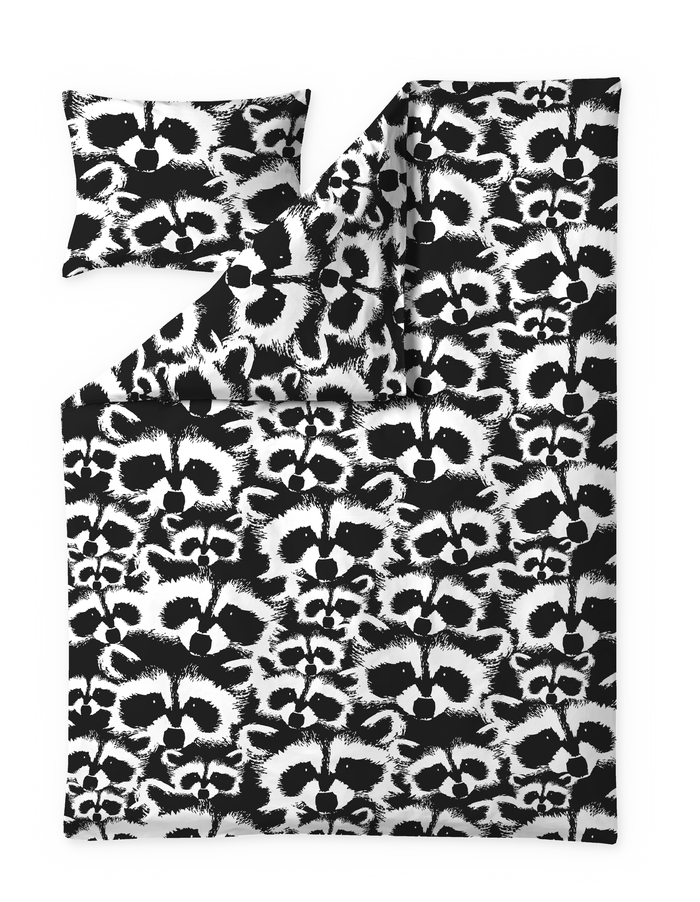 Finlayson Pesue Double Duvet Cover Set Black / White