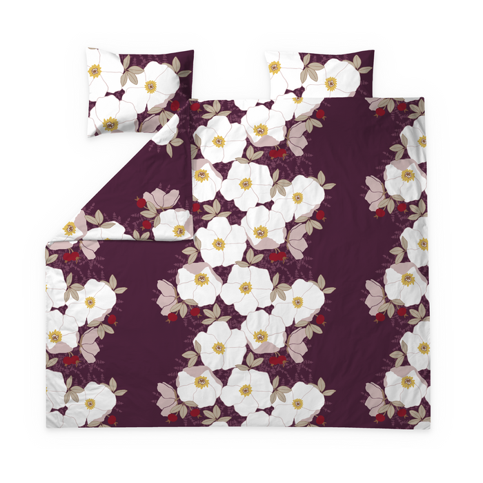 finlayson Rosa Double sateen duvet cover set Plume