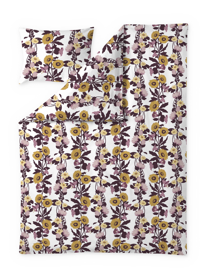 Finlayson Kaksin Double Duvet Cover Set Malva / Yellow