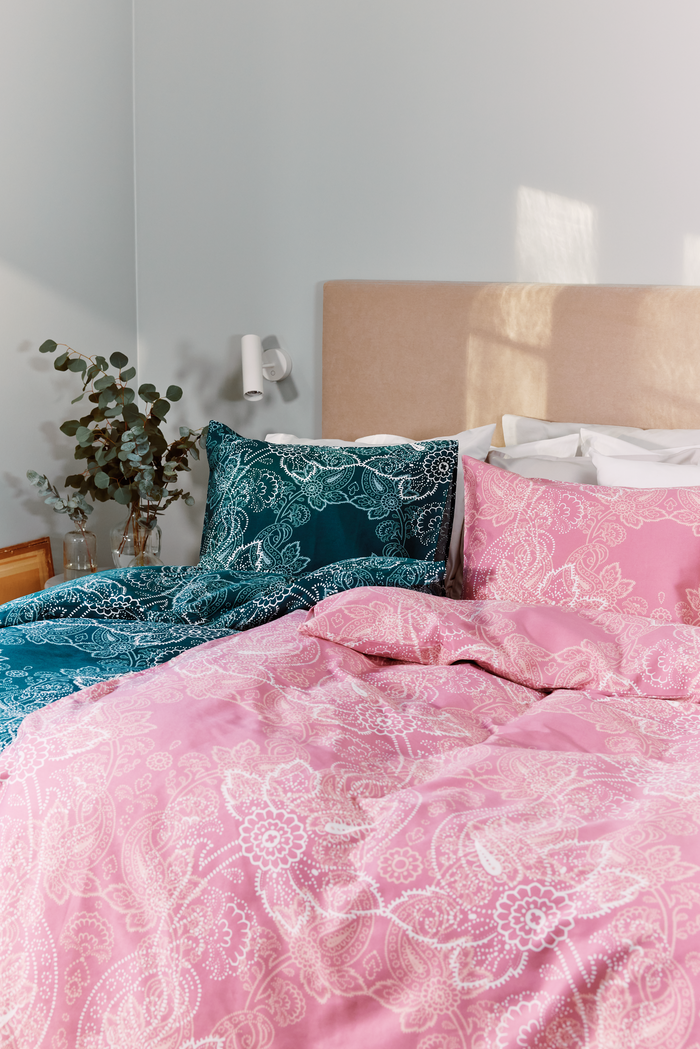 Finlayson Viktoria Tencel-sateen Pillowcase Petrol / Aqua