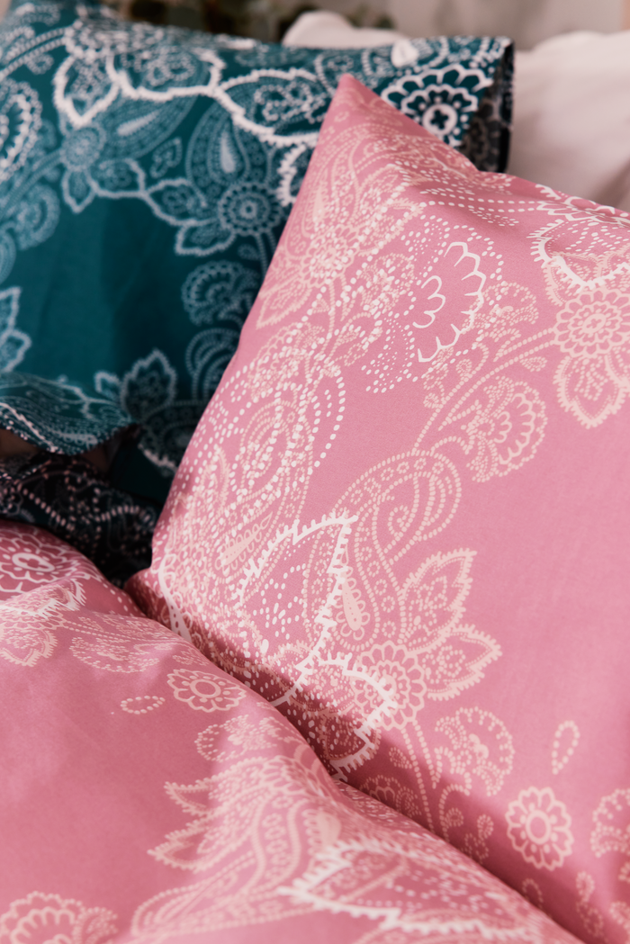 Finlayson Viktoria Tencel-sateen Pillowcase Petrol / Aqua