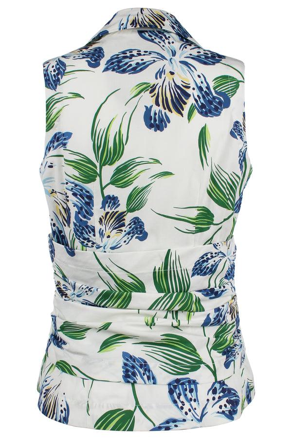 Finley Delilah Sleeveless Floral Print Top With A Fitted Shape