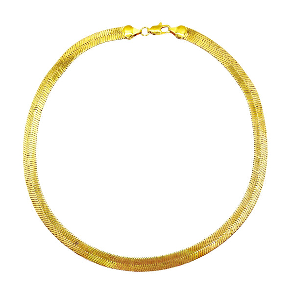 finley Herringbone Choker Necklace by Accessory Concierge