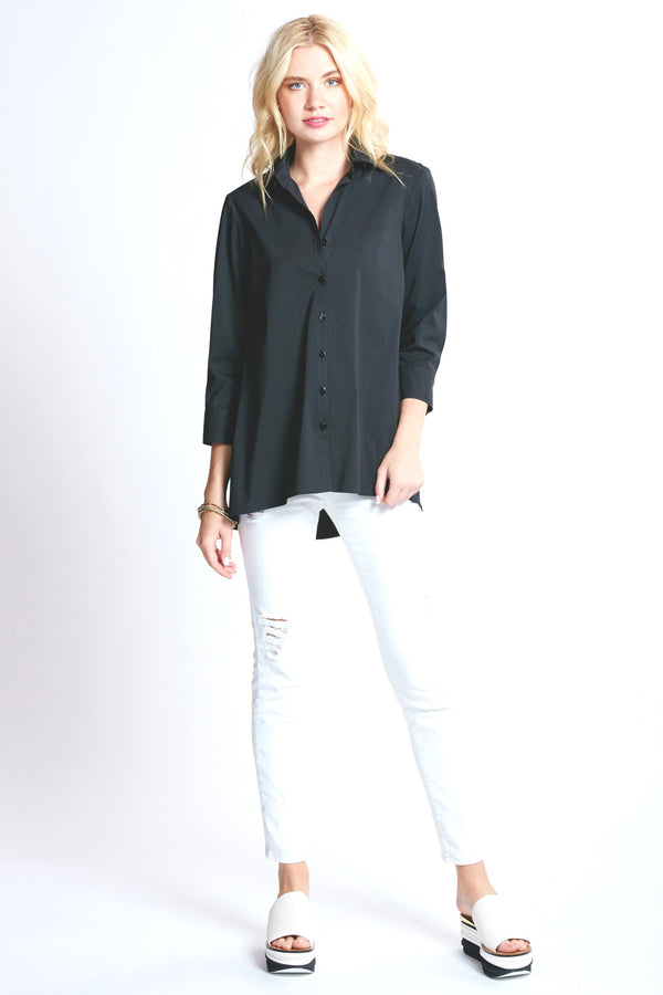 finley Trapeze Top Black tunic top with a relaxed A-line shape finley Trapeze Top Black tunic top with a relaxed A-line shape