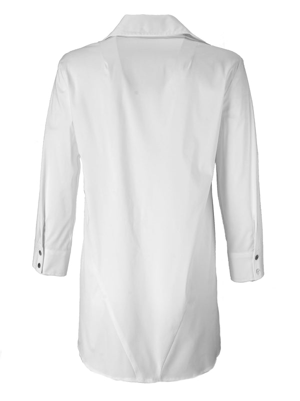 Finley Trapeze Top White Tunic Top With A Relaxed A-line Shape