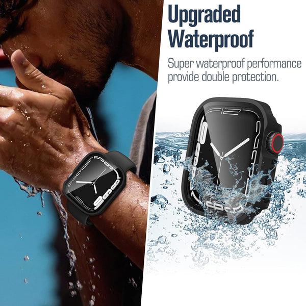 Fintie [2 Pack] Apple Watch Series 9/8/7 (45mm) Hard Case With Tempered Glass Screen Protector | Fintie