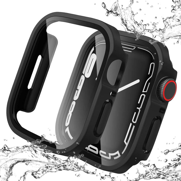 fintie [2 Pack] Apple Watch Series 9/8/7 (45mm) Hard Case with Tempered Glass Screen Protector | Fintie