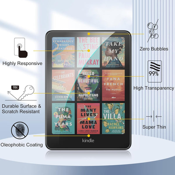 Fintie [2 Pack] Tempered Glass Screen Protector For 7" Kindle Paperwhite 12th Gen 2024 & Kindle Colorsoft | Fintie