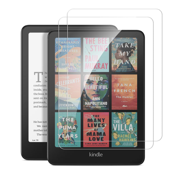 fintie [2 Pack] Tempered Glass Screen Protector for 7" Kindle Paperwhite 12th Gen 2024 & Kindle Colorsoft | Fintie