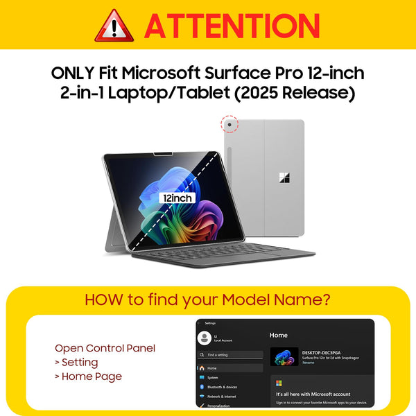 Fintie [2-Pack] Tempered Glass Screen Protector For Microsoft Surface Pro 12 (2025) | Fintie
