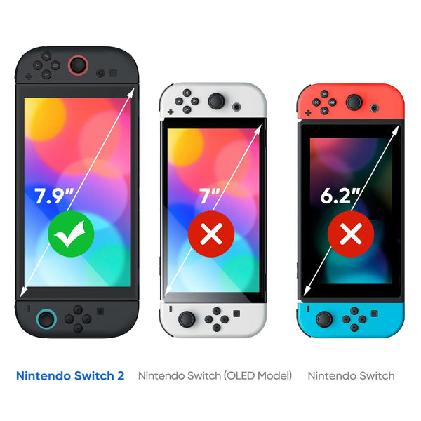 Fintie [2 Pack] Tempered Glass Screen Protector For Nintendo Switch 2 (2025) Anti-Scratch & HD Clear | Fintie
