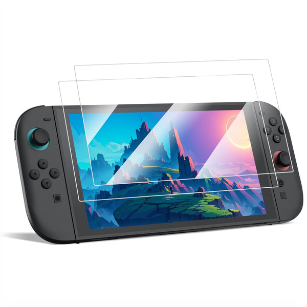 fintie [2 Pack] Tempered Glass Screen Protector for Nintendo Switch 2 (2025) Anti-Scratch & HD Clear | Fintie