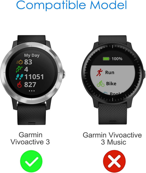 Fintie [3 Pack] Garmin Vivoactive 3 Slim Plated Protective Cover | Fintie