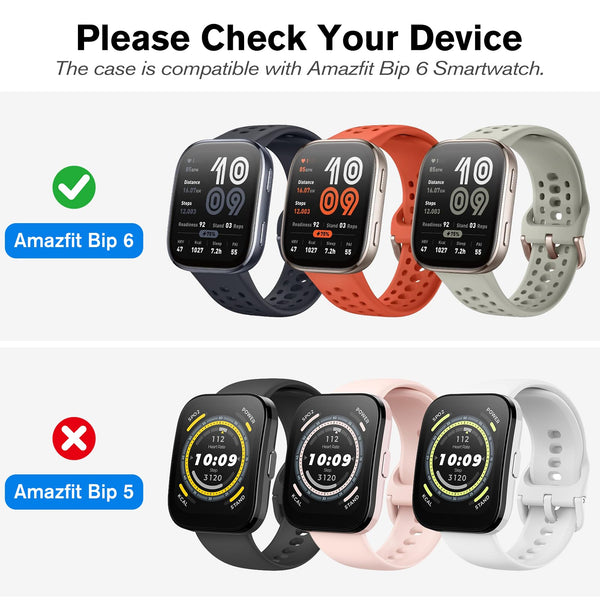 Fintie [3 Pack] Screen Protector Case For Amazfit Bip 6 Scratch-Proof Case Cover | Fintie