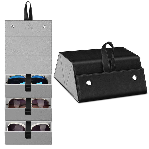 fintie 3 Slot Foldable Sunglasses Organizer Travel Case | Fintie