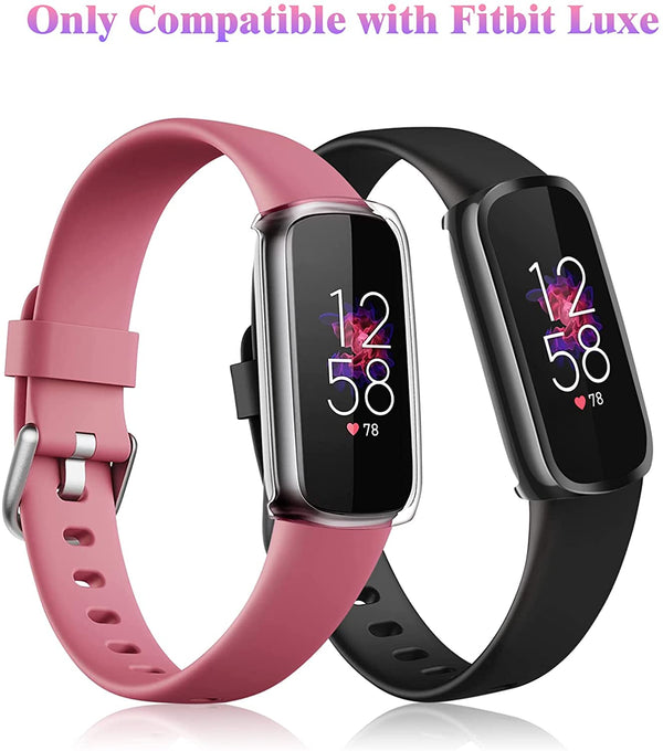 Fintie [4 Pack] Fitbit Luxe Screen Protector Case Bumper Cover | Fintie
