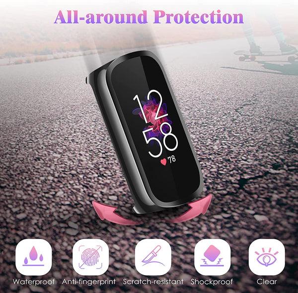 Fintie [4 Pack] Fitbit Luxe Screen Protector Case Bumper Cover | Fintie