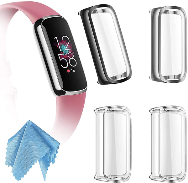 fintie [4 Pack] Fitbit Luxe Screen Protector Case Bumper Cover | Fintie