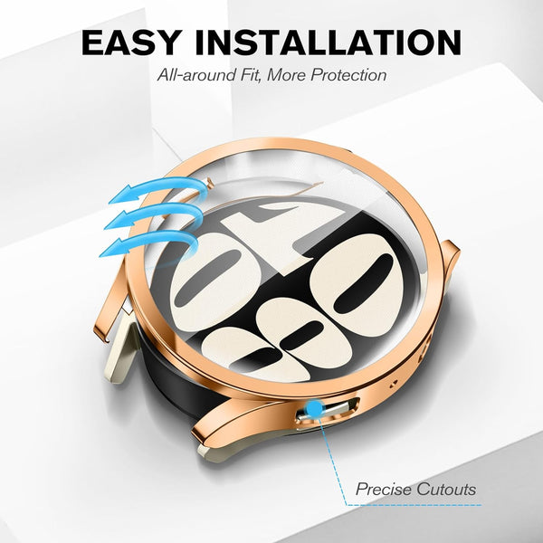 Fintie [4 Pack] Galaxy Watch 6 (40mm/44mm) Case With Screen Protector | Fintie