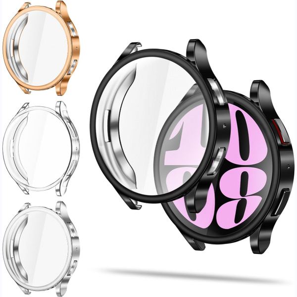 fintie [4 Pack] Galaxy Watch 6 (40mm/44mm) Case with Screen Protector | Fintie