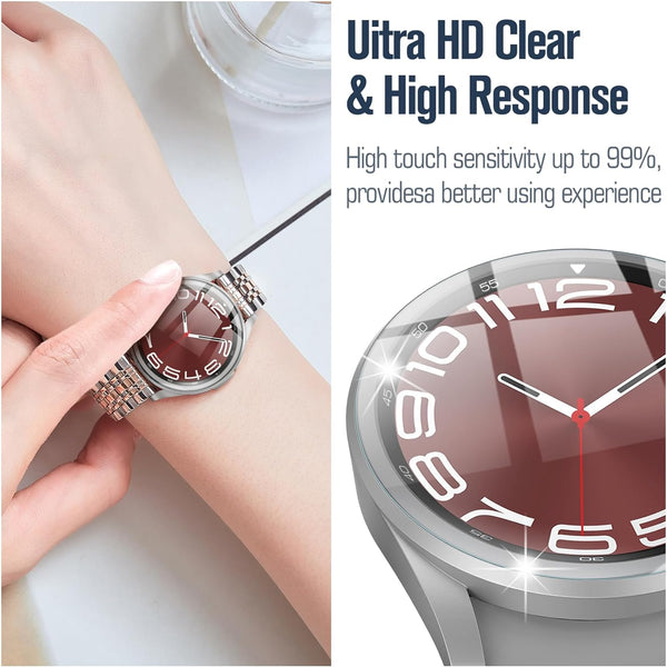 Fintie [4 Pack] Galaxy Watch 6 Classic (43mm/47mm) Case With Screen Protector | Fintie