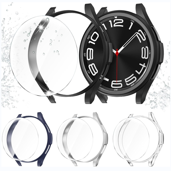 fintie [4 Pack] Galaxy Watch 6 Classic (43mm/47mm) Case with Screen Protector | Fintie