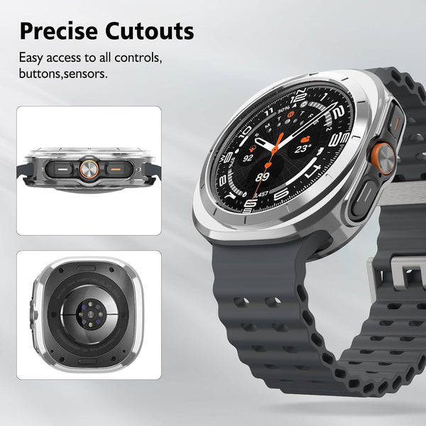 Fintie [4 Pack] Galaxy Watch Ultra 47mm Soft TPU Bumper Shell Cover | Fintie