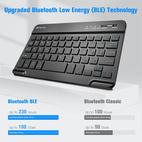 Fintie 7-Inch Ultrathin Wireless Bluetooth Keyboard For IPad/iPhone/Android Tablets | Fintie