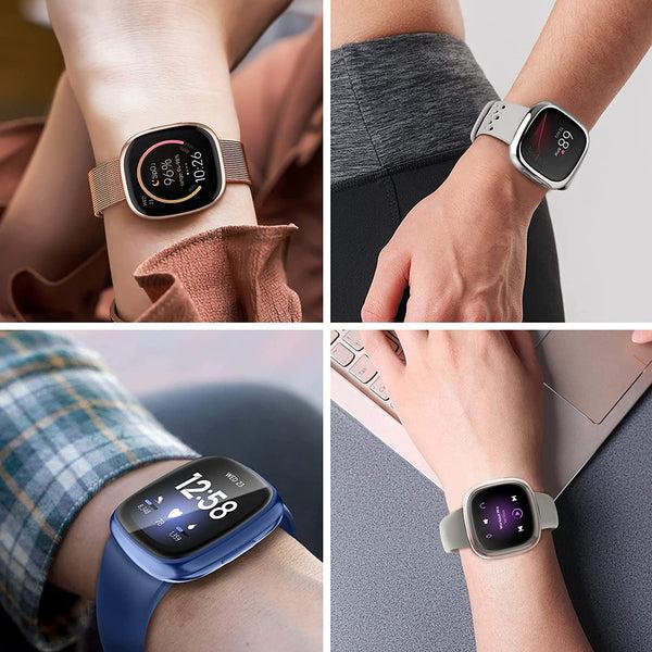 Fintie [8-Pack] Fitbit Versa 3 / Fitbit Sense Screen Protector Case | Fintie